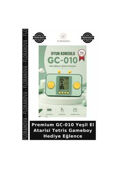 Premium Gc-010 Yeşil El Atarisi Tetris Gameboy Hediye Eğlence