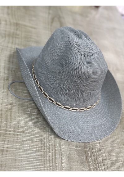 Aysbutk Unisex Hasır Şapka Gri
