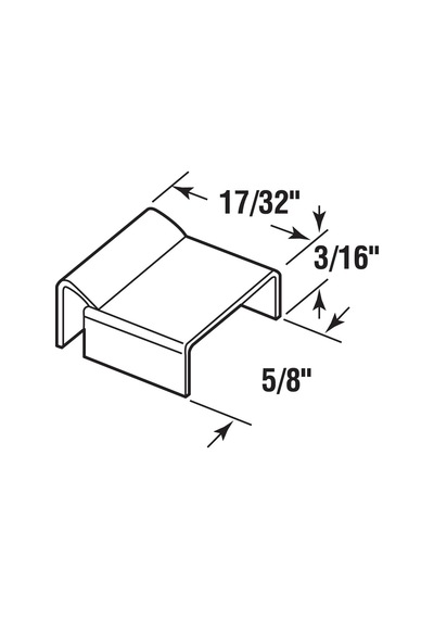 Prime Line Mp7794 50 Dağıtıcı Clips, 5/8 İn. Bars, Kabartmalı Alüminyum, Değirmen Finish, 50 Adet Diğer