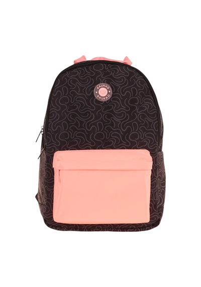 Kaukko Double Colors Üç Bölmeli Kız Çocuk Okul Ve Günlük Sırt Çantası - Siyah Pembe - K1836 Siyah - Pembe