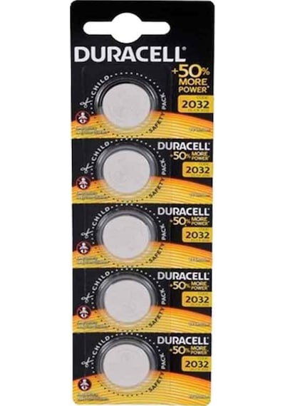 Duracell CR2032 Lityum Düğme Pil 5'li