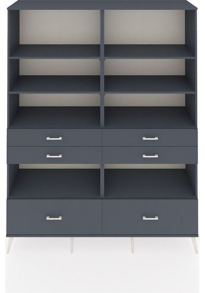 Hyperion Gardrop 8 Raflı 6 Çekmeceli 176x44x221 Antrasit-antrasit Antrasit Hyperion Gardrop 8 Raflı 6 Çekmeceli 176x44x221 Antrasit-antrasit Antrasit