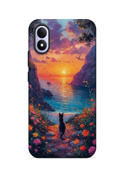 Kılıfland Xiaomi Redmi Note 17 5g Uyumlu Kılıf Boutique Baskılı Resimli Manzara Kedi Pcode -096 Çok Renkli