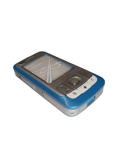 Nokia 6110n Full Kasa Kapak Tuş Takımı 6110n Uyumlu Mavi Renk Ort
