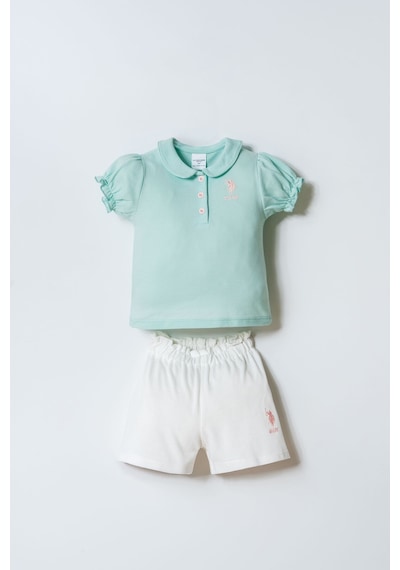 U.s. Polo Assn. Kız Bebek Yeşil Şort Takım 5274-50153 Yeşil