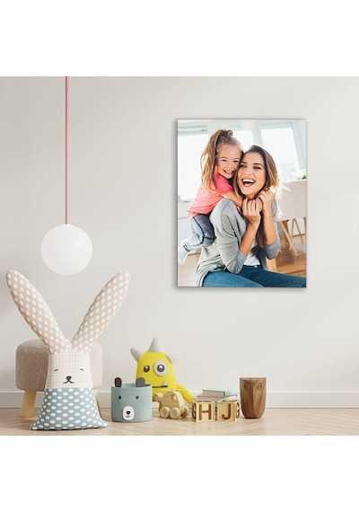 Premium Kişiye Özel 2 Adet Metal Poster Tablo Full Hd Kalite Baskı 30x30 Cm Çok Renkli
