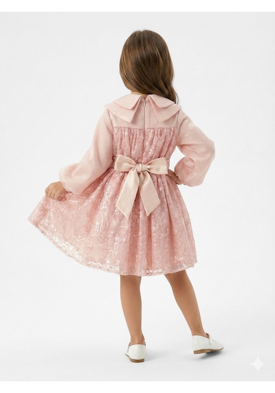 Xo Kids Kız Çocuk Elbise 2-6 Yaş 2610 Pembe