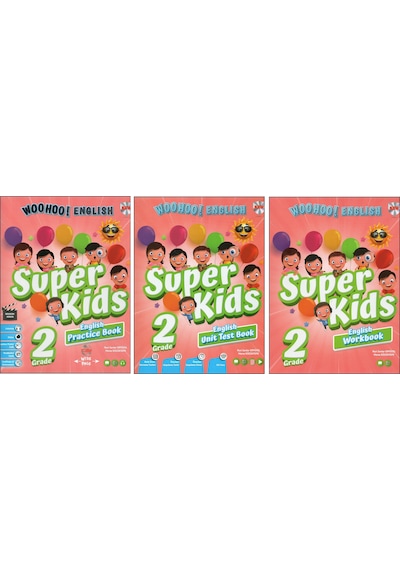 Kırmızı Beyaz 2. Sınıf Woohoo Süper Kids Set 3 Kitap