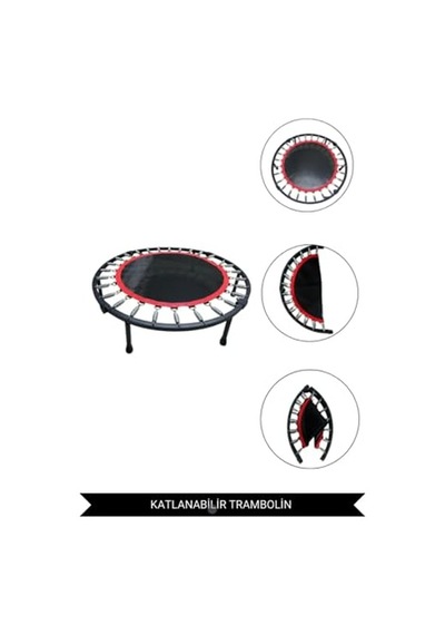 102 Cm 40 İnç Katlanabilir Trambolin - Taşınabilir Ve Dayanıklı Trambolin, Egzersiz Ve Fitness İçin Cks-67