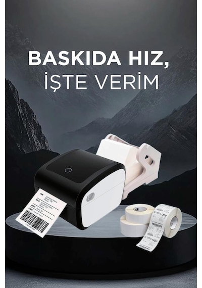 Torima TLP-423X Siyah Termal fiş barkod adres etiket pazaryerleri İle Uyumlu Yazıcı
