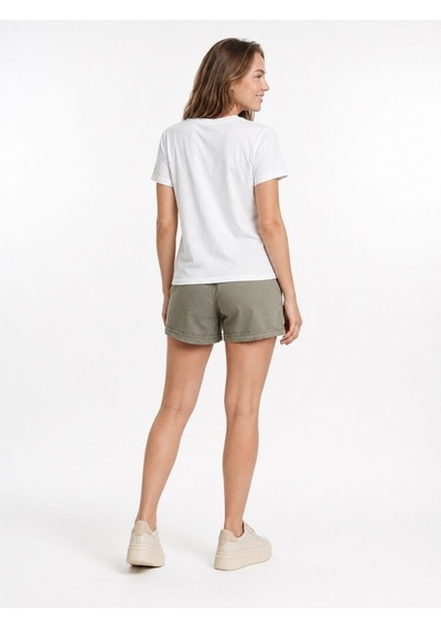 LOFT Boxy Fit Kadın Tshirt K.kol Off White Pink