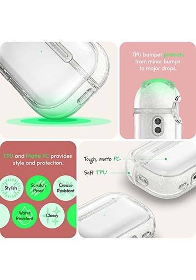Spigen Ciel By Cyrıll Airpods Pro 2.nesil İle Uyumlu Kılıf Shine Clear Glitter - Acs05332 Diğer