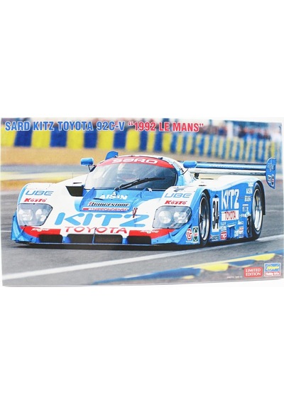 Hasegawa 20706 1/24 Ölçek, Sard Kıtz Toyota 92c-v 1992 Le Mans , Yarış Aracı Plastik Model Kiti