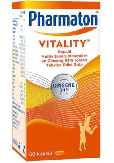 Pharmaton Vitality 60 Kapsül 3 Adet