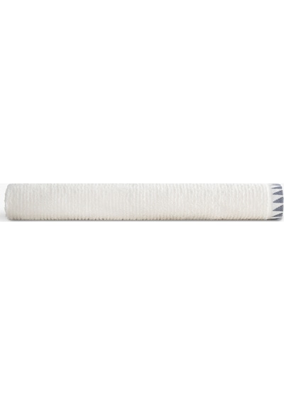Tria Banyo Havlusu %100 Pamuk Jakarlı Krem-lacivert 80x150 Cm