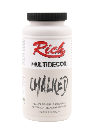 Rich Multi Decor Chalked Akrilik Boya 500 Cc. 4574 Paris  Gri