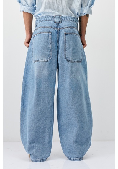 Vamos Barrel Fit Jeans Açık Mavi