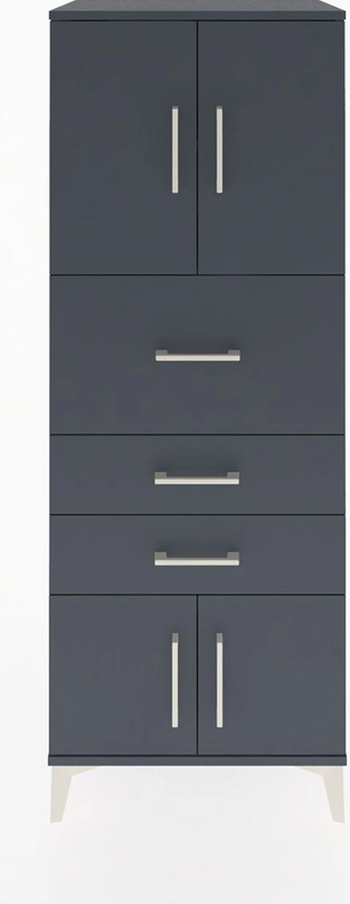 Hyperion Dolap 2 Raflı 3 Çekmeceli 4 Kapaklı 60x44x163 Antras... Antrasit Hyperion Dolap 2 Raflı 3 Çekmeceli 4 Kapaklı 60x44x163 Antras... Antrasit