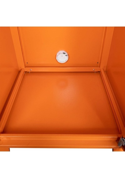 Ziglat 655 Serisi Kilitli Metal Home Office Dolabı%70 Perfore Kapaklı Turuncu 450x600x450 Mm