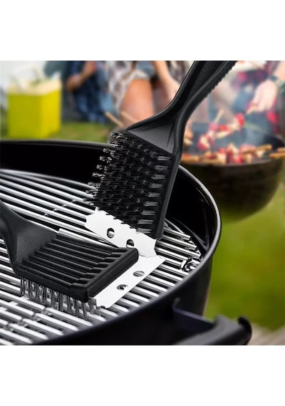 Bbq Izgara Temizleme Fırçası Paslanmaz Çelik Tel Mangal Ve Grill İçin Dayanıklı Temizleyici
