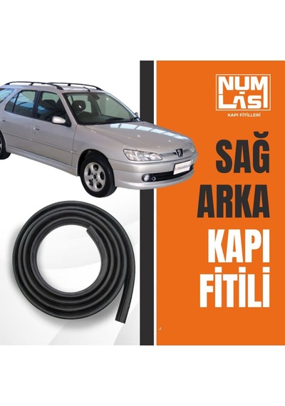 Peugeot 306 Station Wagon Sağ Arka Kapı Fitili-a Kalite-numlas-nm3594