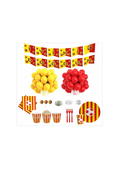 Taraftar Gs 24 Kişilik Doğum Günü Seti