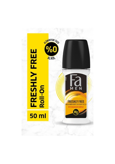Fa Freshly Free Lime & Ginger Scent Erkek Roll-On Deodorant 50 ML