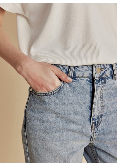 Brooks Brothers Açık Mavi Kadın Denim Pantolon Bbss26fdp002