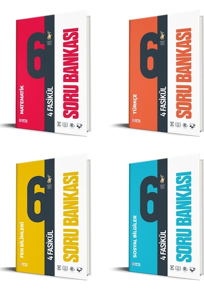 Optik 2026 6. Sınıf Matematik + Türkçe + Fen + Sosyal Fasikül Soru Bankası Seti 4 Kitap