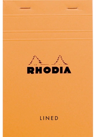 Rhodia Basic A5 Boy Çizgili Bloknot Turuncu Kapak Defter Rt16600
