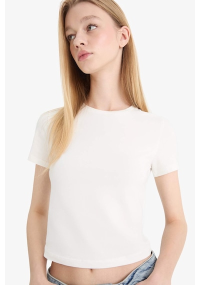 DeFacto Coool Fitted Basic Düz Kısa Kollu Tişört F3485AXNSER105 DeFacto Coool Fitted Basic Düz Kısa Kollu Tişört F3485AXNSER105