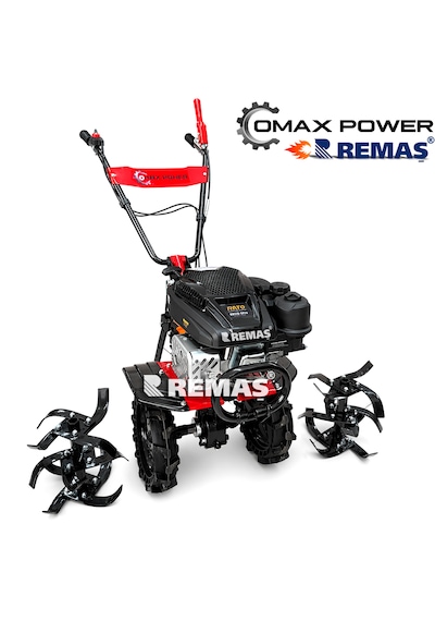 Omax Hobby 1+0 Şanzımanlı RV170 4.5HP Motorlu Tekerlekli Benzinli Çapa Makinesi