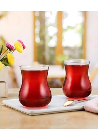 Çay Bardağı Semaver 6'lı 285 Cc Büyük Çay Bardak 42801 - Çok Renkli