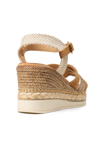 Deery Kadın Taba Renk Wedge Sandalet - 26231ztbac01