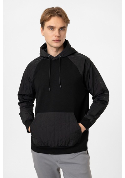 Backandbond Regular Fit Kapüşonlu Sweatshirt Siyah