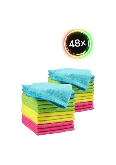 Wilma Secret Çok Amaçlı Mikrofiber Temizlik Bezi 144 Adet 30 30 Cm - Mutfak Bezi, Araç Bezi Şeffaf