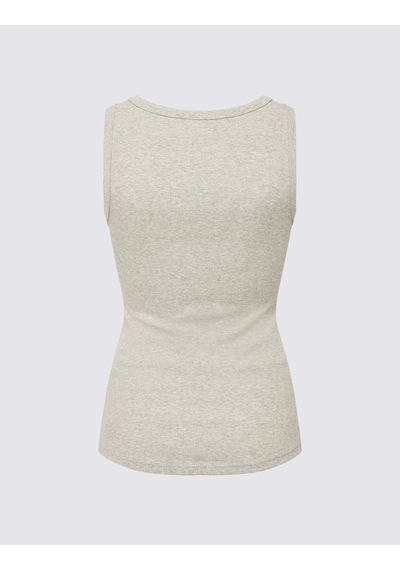 Marks & Spencer Pamuk Karışımlı Ribana Slim Fit Atlet T41001624h Gri