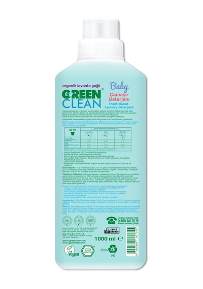 Baby Bitkisel Çamaşır Deterjanı 1000 Ml 20 Yıkama