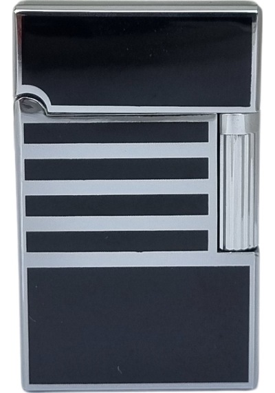 Vindiesel Soft Flame Siyah-gümüş Desenli Çakmak - Tr7694