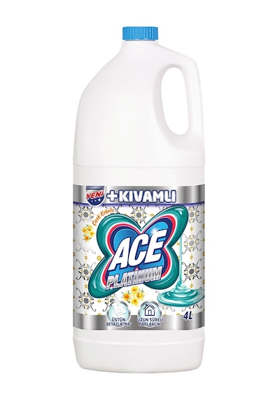 Ace Platinum Çiçek Kokulu Çamaşır Suyu 4 L Diğer