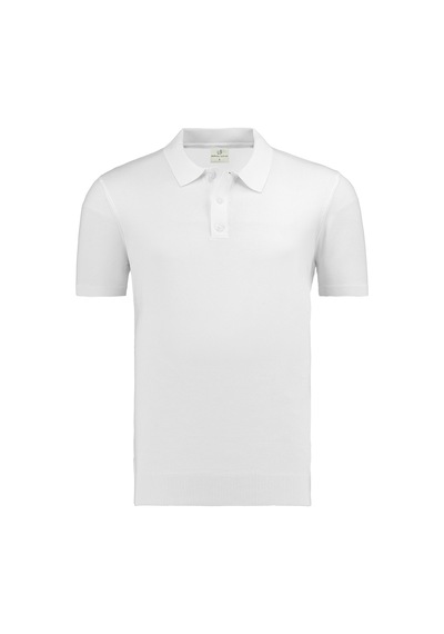 Anthony Jackson Premium Erkek Triko Polo Yaka T-shirt Giovanni Beyaz