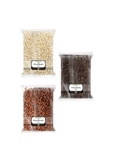 3x170 Gr. Kırmızı Kinoa Beyaz Kinoa Siyah Kinoa 170'şer Gram 3 Paket