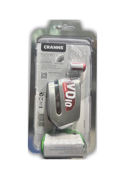 Cranns Vd10 Alarmlı Motosiklet Disk Kilidi Bluetooth Özellikli