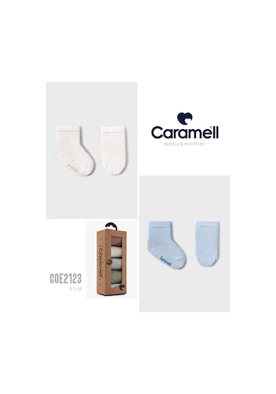 Caramell Caramel Pamuklu Erkek Bebek 5'li Çorap 0-3 Ay Crml.coe2123 Çok Renkli