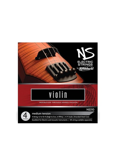 Daddario Ns310 Elektro Violin Tel Seti, Ns, 4 Tel, Scale 4/4, Med