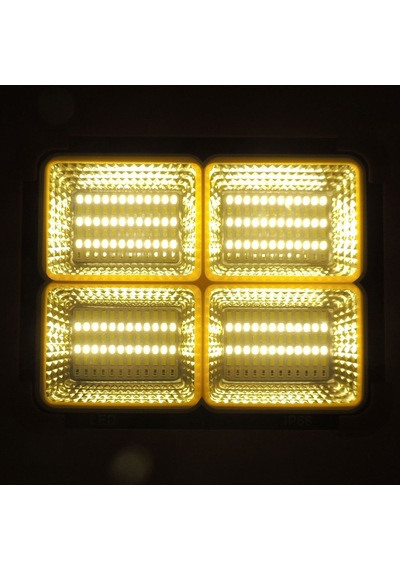 Güneş Enerjili İkaz Lambalı Portatif Led Projektör 100 Watt