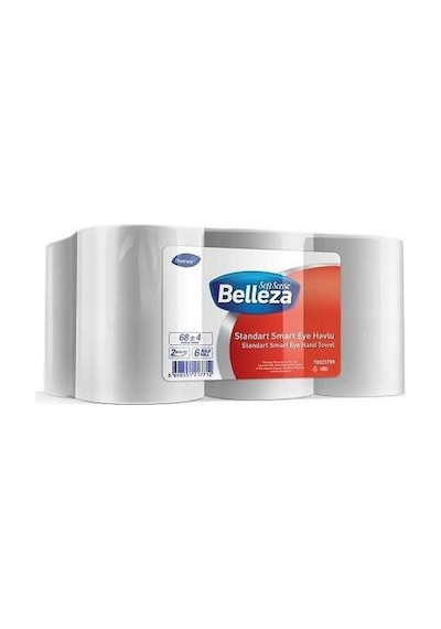 Belleza Standart Smart Eye Hareketli Havlu 6'lı 21 CM x 68 M 4 KG