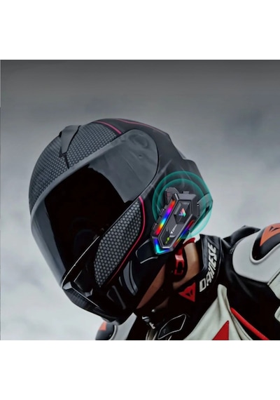 River World Motorsiklet Kaskı İçin Bluetooth Kask Kulaklığı Uzun Ömürlü Suya Dayanıklı Batarya