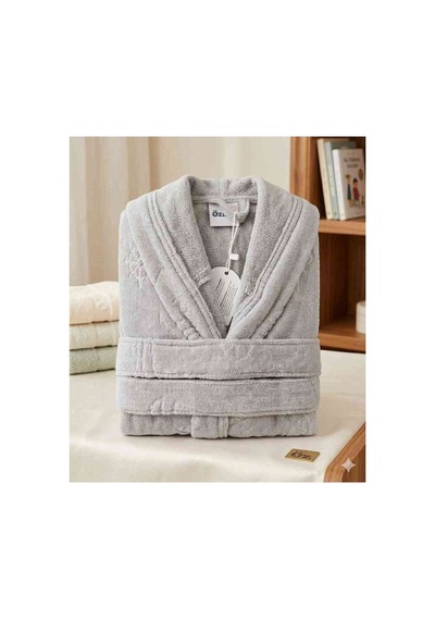 Özdilek Boy Marine Çocuk Bornoz 3/4 Yaş Gri