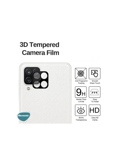 Samsung Galaxy M33 Kamera Lens Koruma Camı V2 Siyah Galaxy M33 İle Uyumlu Ekran Koruyucu Diğer
